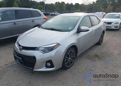 2015 Toyota Corolla S Plus z USA, uszkodzony, nr VIN 2T1BURHEXFC284978